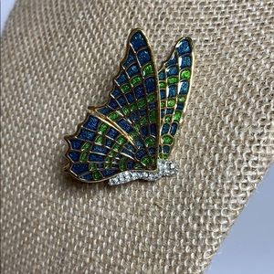 Kenneth Jay Lane Butterfly Pin